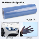 Car Headlight & Taillight & Fog Light Lamp wrap Film Smoke Black TPH PU PPF Protective Film For Car Styling Motorcycle Decorate