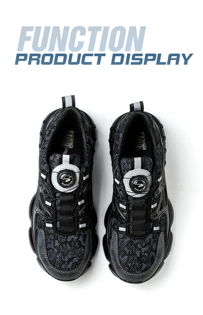 Rotating Button Safety Shoes Men Steel Toe Sneaker Air Cushion Work Shoes Man Puncture Proof Work Safety Boots Protective Shoes