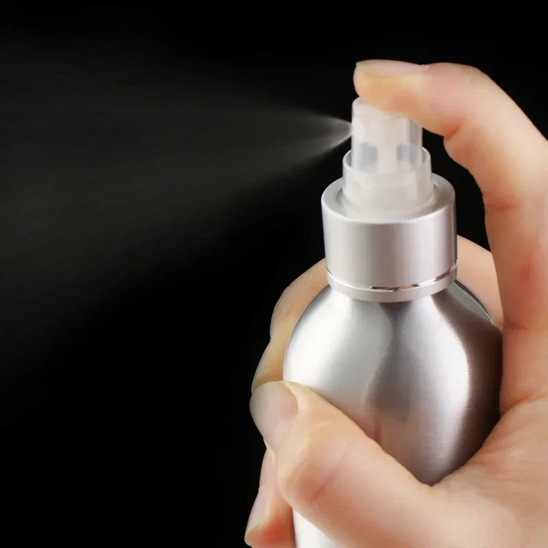 30ml/50ml/100ml/120ml/150ml/250ml Aluminum Empty Spray Bottle Mini Travel Refillable Perfume Cosmetic Container Sprayer Atomizer