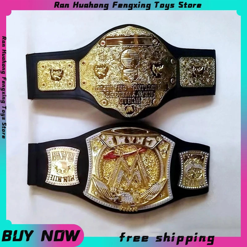 WWE Boxing Champion Gold Belt WWE Championship Belt Characters Occupation Wrestling Gladiators Belt Cosplay Toys Halloween Gift