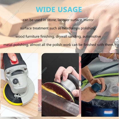 Round Wet Sanding Sheet Dry Polishing Sandpaper For Car Detailing Headlight Restoration Grinder Accessories Sanding Discs Paper