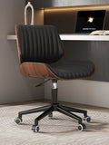 Silla de ordenador italiana de madera maciza, ligera y de lujo, ideal para el hogar, ideal para estudios de larga duración, giratoria y elevable, ideal para reuniones y oficinas.