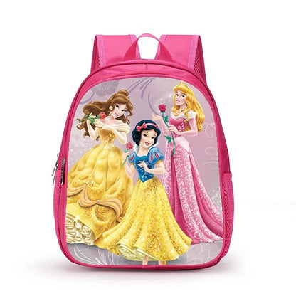 12 Inch Disney Snow White Princess School Bags for Kindergarten Children kids School Backpack for Girls Boys Cartoon Backpacks