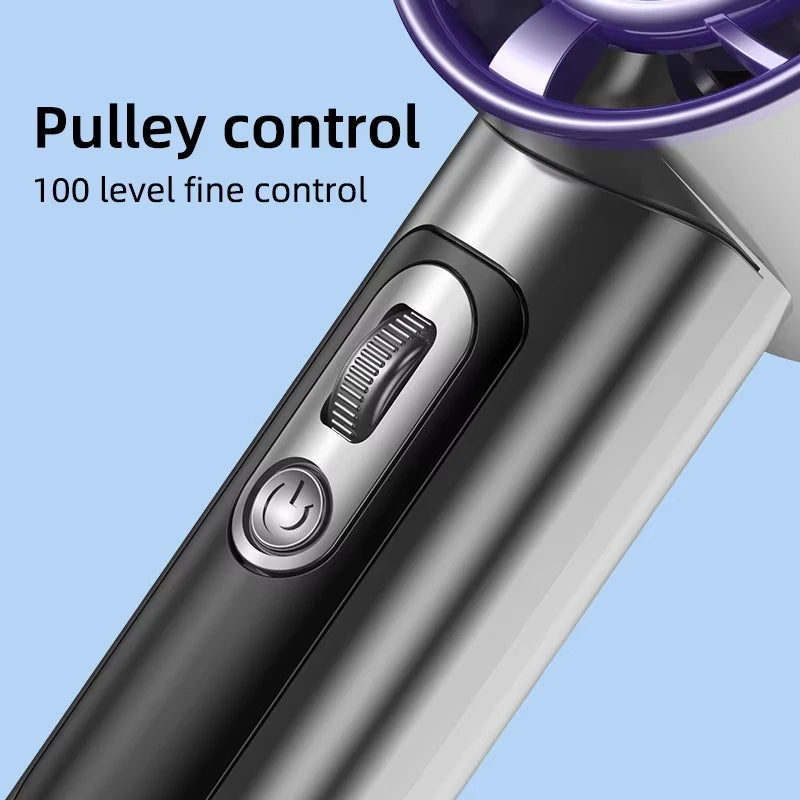 Xiaomi Handheld Portable Fan 100 Wind Speeds Adjustable Usb Charging Mini Outdoor Portable Turbo Long-lasting High Speed Fan