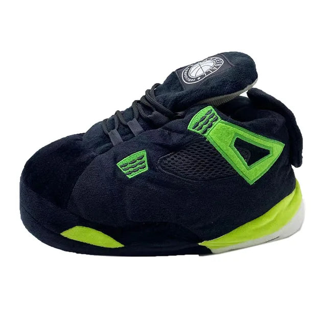 Unisex Warm Sneakers for Women Men Home Slippers House Floor Shoes Large Size Women Slippers One Size 35-44 Winter 