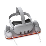 Base de carga para Meta Quest3, asas para auriculares de realidad virtual Meta 3, estación de carga, soporte de almacenamiento para Meta 3, nuevo