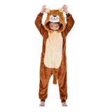 Cartoon Kigurumi For Children Kids' Animal Onesie Pajamas Dog Wolf Dragon Dinosaur Halloween Carnival One-piece Costume Homewear