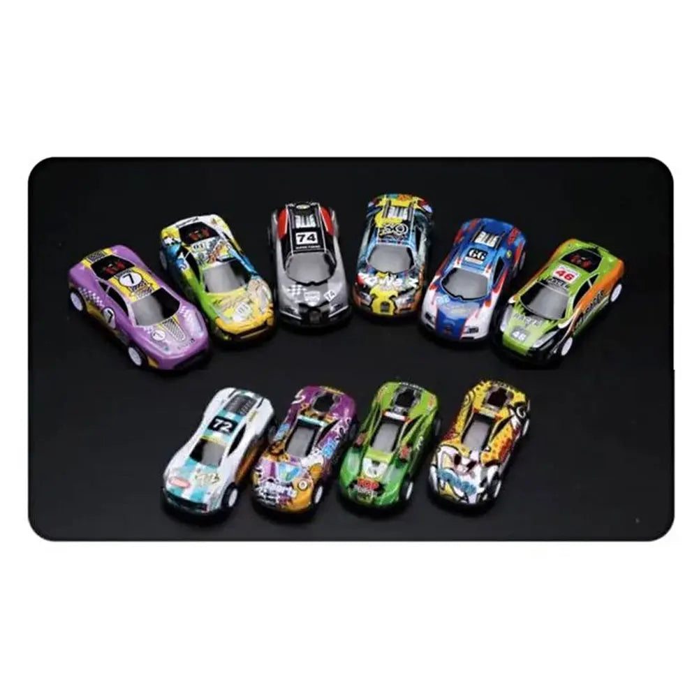 Mini coche de aleación con caja de almacenamiento, coches fundidos a presión, juguetes para niños, vehículo de inercia deslizante, kit de juguetes para niños, regalos para niños