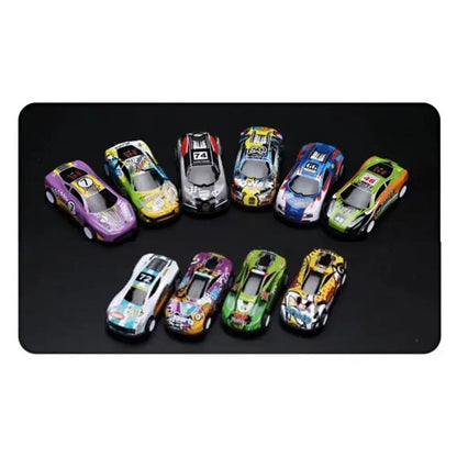 Mini coche de aleación con caja de almacenamiento, coches fundidos a presión, juguetes para niños, vehículo de inercia deslizante, kit de juguetes para niños, regalos para niños
