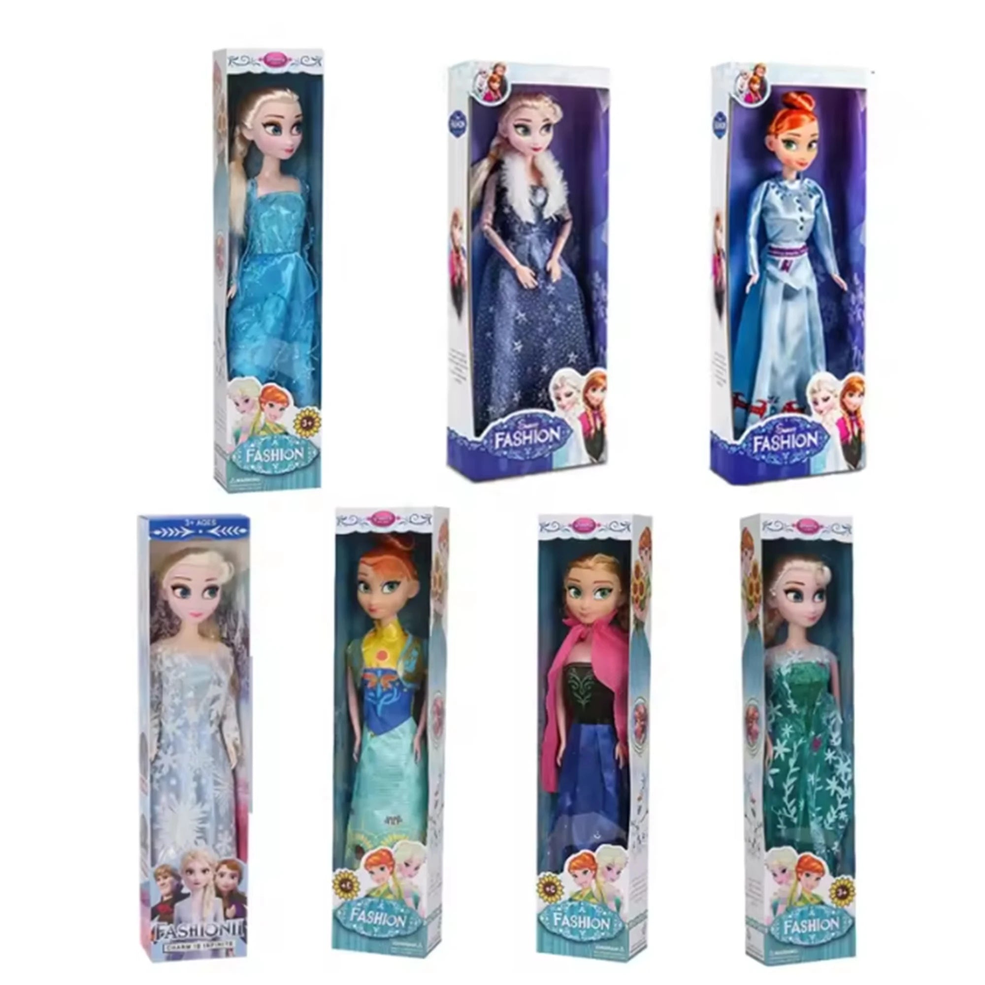 2026 New Arrival Frozen 2 Princess Dolls Set, 30cm Movable Joint Elsa Anna Action Figures, Best Gift for Girls Birthday