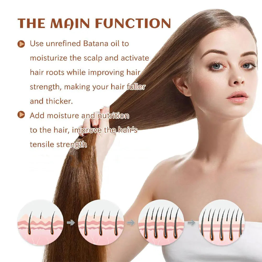 Batana Oil for Hair Growth, 100% Pure and Natural, Hair Loss Treatment, Organic