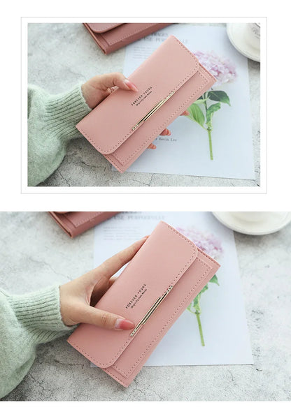 2024 Fashion Wallet Women's Purse Wallet Card Holder Female Clutch Long Purse Multi-card Holder Luxury Designer Lady Coin Purses