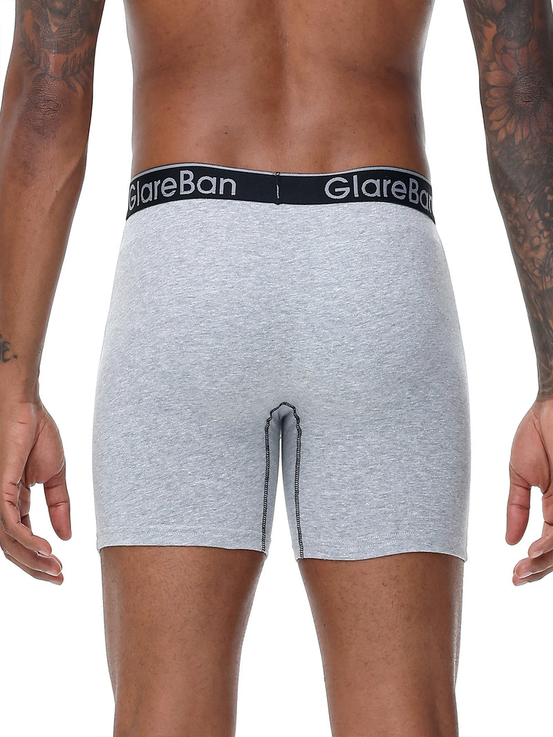 5pcs Set Mid-Long Cotton Boxer Shorts Men Underwear Male Underpants for Men Homme Boxershorts Slips Soft Panties Brand Briefs