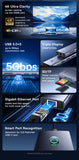 Baseus USB Hub DP 4K Dual HDMI Adapter 11 in 1 Splitter RJ45 USB 3.0 PD 100W Docking Station for MacBook Pro Air M2 M1 USB C HUB