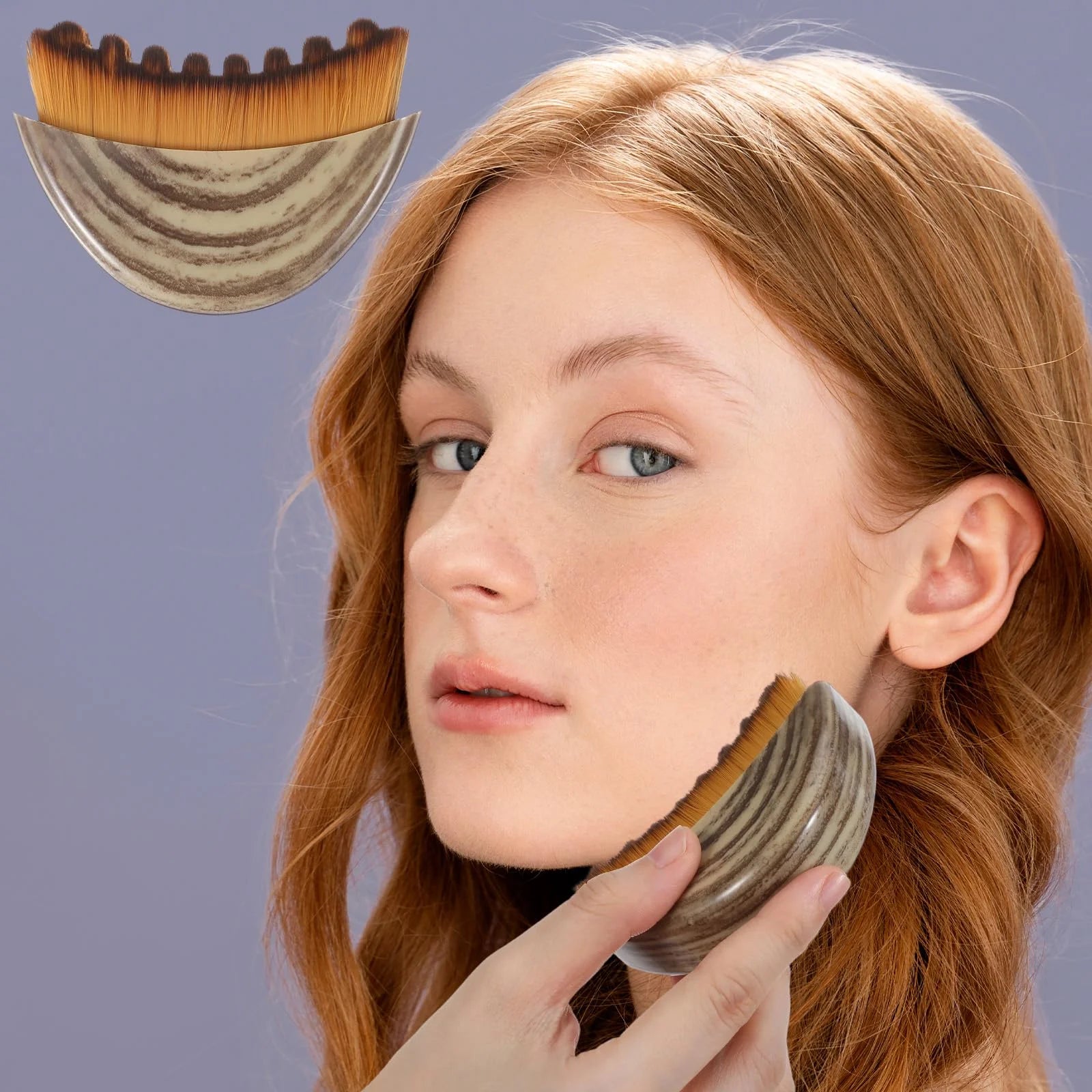 Lymphatic Drainage Brush for Face & Body, Gua Sha Massager Tool, Anti-Cellulite Detox Brush for Slimming & Relaxation