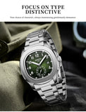 NIBOSI Luxury Men‘s Watches Business Waterproof Male Clock Luminous Silicone Band Date Square Quartz Man Watches Reloj Hombre