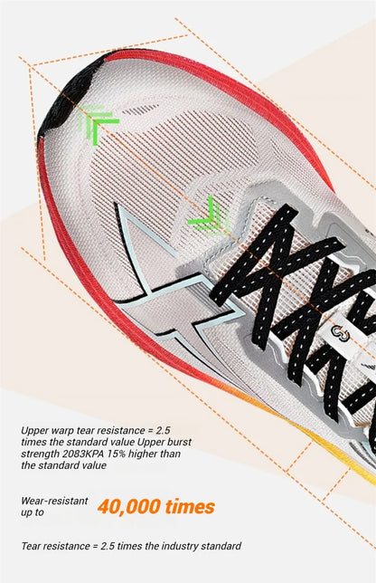 Xtep Women Running Shoes 2000km 3.0 2025 Spring Lightweight Cushioned Wear-Resistant Training Jogging Sneakers  875118110034