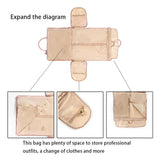 1pc Foldable Women's Travel Convenient Carry-on Clothing Bag Large PU Leather Duffel Bag Women's Business Travel Bag