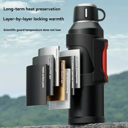 3L/4L Thermal Insulated Water Bottle Stainless Steel Hot Water Thermos Vacuum Flask Keep Cold And Hot Outdoor Drinkware bottle