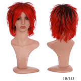BENIHAIR Synthetic Wig Cosplay Wig White Red Green Blue Pink Yellow Hair Short Layered Wig Fake Hair Extension Men Women Party Wig