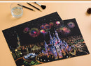 2 Sheets Scratch Paper Art Kit DIY Craft World Landmarks Animals City Scene Stylus Drawing Toy Adult Stress Relief Creative Gift
