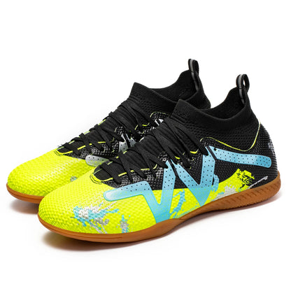 Zapatos de fútbol profesionales de interior para hombre, de suela plana, para adultos, duraderos y cómodos, para entrenamiento, antideslizantes para adolescentes.