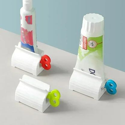 Exprimidor de pasta de dientes con clip, limpiador facial, prensa manual, accesorio multifuncional para el baño. 