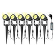 Outdoor LED Spotlight, 6 Pack Garden Lamp, Waterproof IP65 Outdoor Spotlight Lighting for Christmas Halloween Garden Decoration