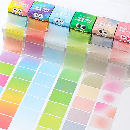 Mr. Paper 6Style 105Sheets/roll Pull-out Sticky Notes Student Stationery Sticky Notes Transparent Color Sticky Notes