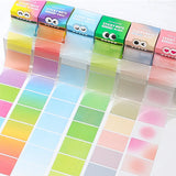 Mr. Paper 6Style 105Sheets/roll Pull-out Sticky Notes Student Stationery Sticky Notes Transparent Color Sticky Notes
