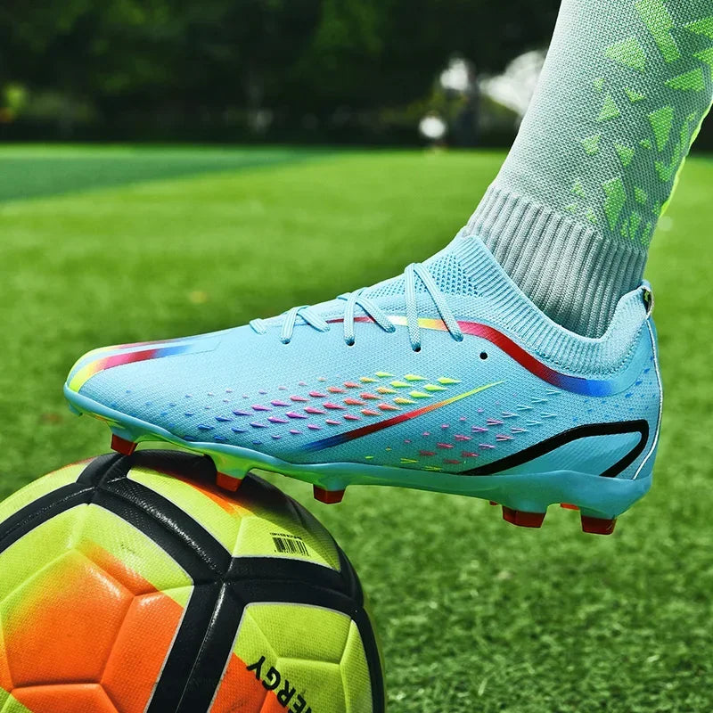 New Men Soccer Shoes Adult Kids Comfortable Football Boots Top Quality Breathable Sport Outdoor Training Shoes Non Slip FG