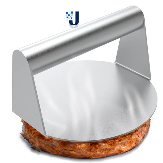 Prensa de hamburguesas de acero inoxidable, machacador de carne, molde circular para fiambres, accesorios de cocina.