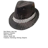 Stylish Unisex Hemming Sun Carnival Hat Unisex Stage Performance Sequins Hat