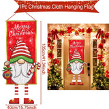 Pancarta colgante de Papá Noel, adornos navideños para el hogar, regalos de Año Nuevo 2023 y 2024 