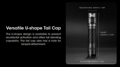 NITECORE MH12 Pro USB-C Rechargeable Compact UHi 40 LED Flashlight 3300 Lumens Lantern Emergency Tactical Torch with NL2153HP