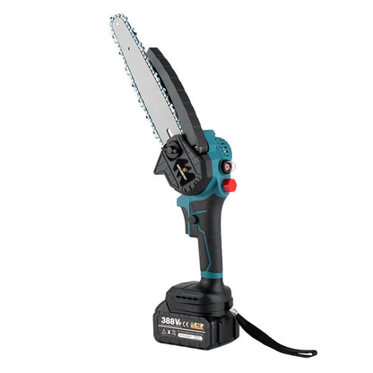 8 Inch Brushless Electric Saw Cordless Oiler Handheld Garden Wood Cutting Logging Chainsaw Power Tool for Makita 18V Battery