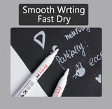 1/3/5 Pcs White Marker Pens 2.0mm Oily Waterproof White Gel Pen DIY Graffiti Sketching Markers Stationery Writing School Supplies