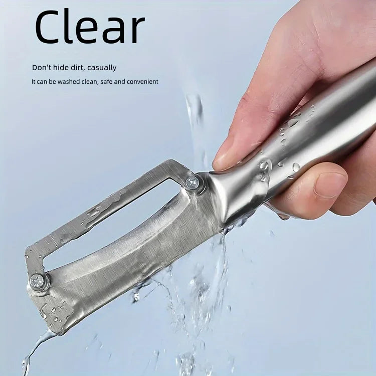 1 cuchillo pelador, potente cuchillo para caña de azúcar, herramienta raspadora de cocina, cuchillo para fruta doméstico, herramienta para raspar y pelar lechuga