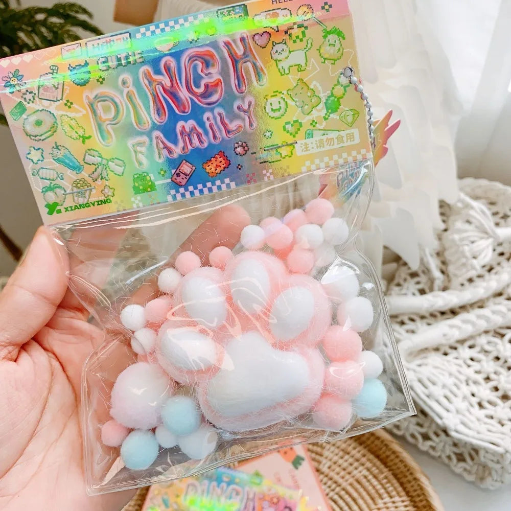 Juguete de gato de poliuretano para apretar, para niños, antiestrés, descompresión, regalo mochi 