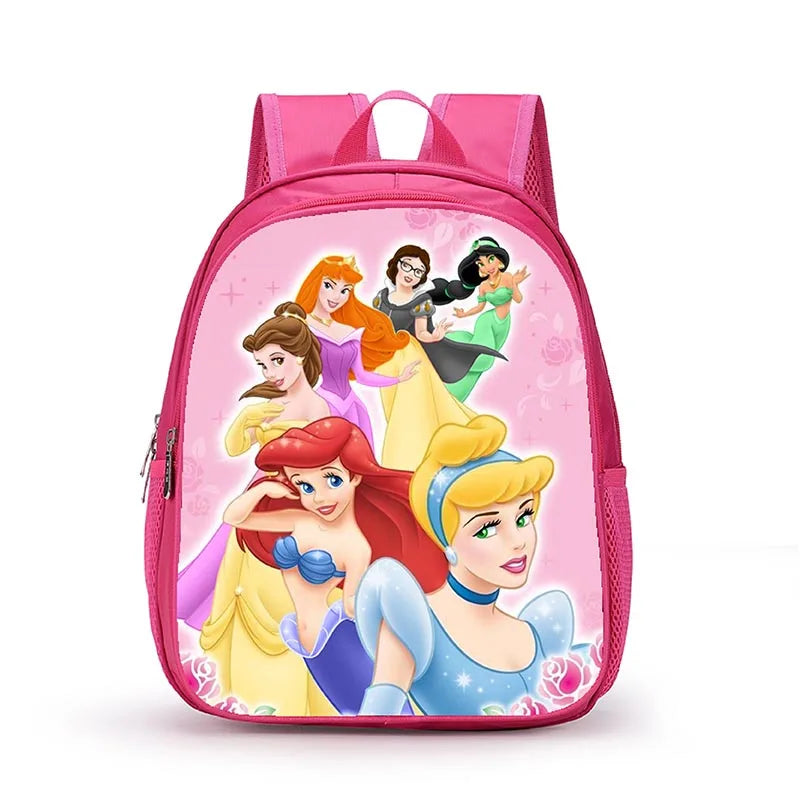 12 Inch Disney Snow White Princess School Bags for Kindergarten Children kids School Backpack for Girls Boys Cartoon Backpacks
