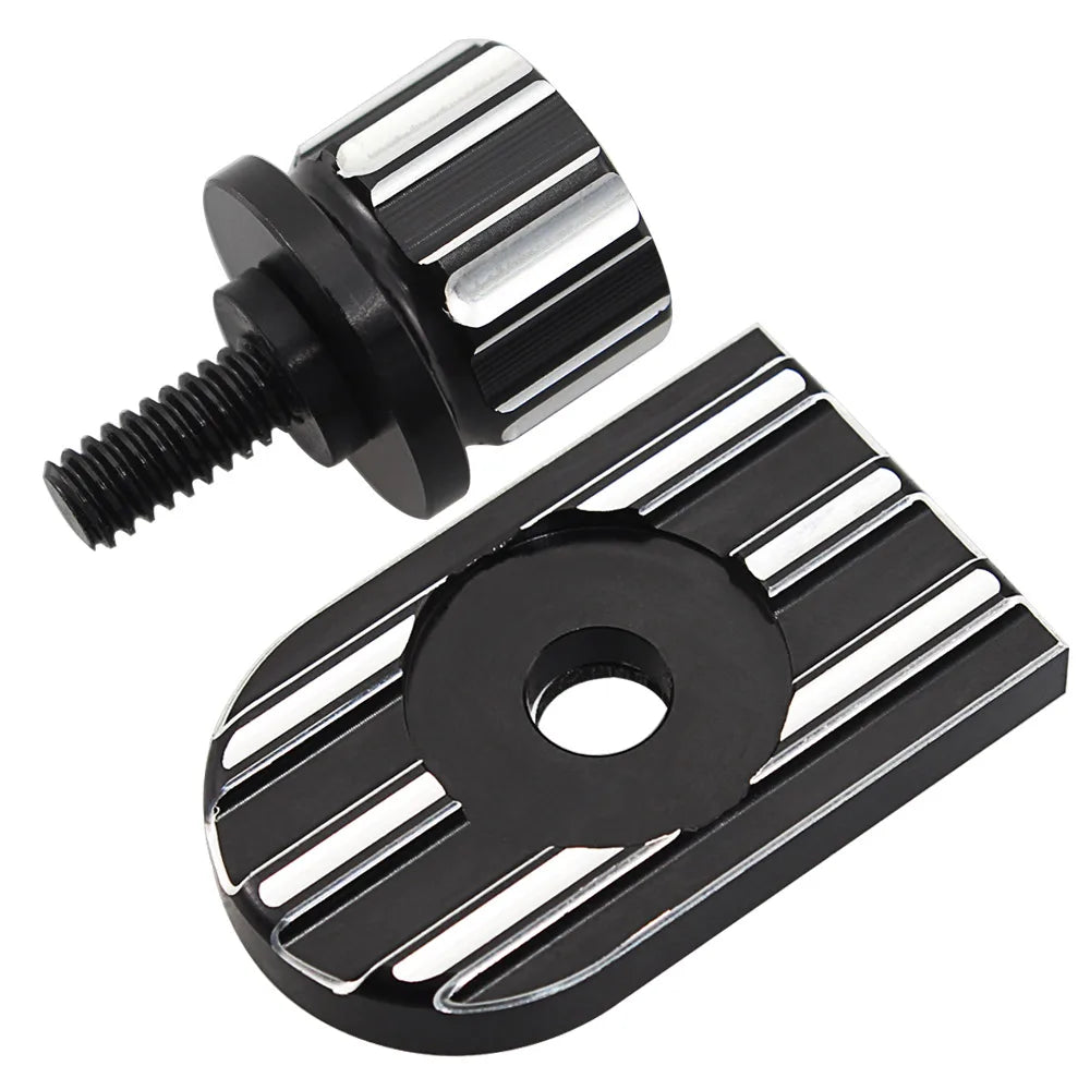 Motorcycle Universal Rear Fender Seat Screw Bolt Nut Knob Cover For Harley Sportster Fatboy Dyna Softail V-ROD Touring Tri Glide