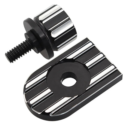 Motorcycle Universal Rear Fender Seat Screw Bolt Nut Knob Cover For Harley Sportster Fatboy Dyna Softail V-ROD Touring Tri Glide