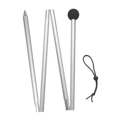 Camping Tent Rods Lightweight Tarp Pole Adjustable Shelter Awning Support Pole Foldable Beach Tents Replacement Poles Rain Rod