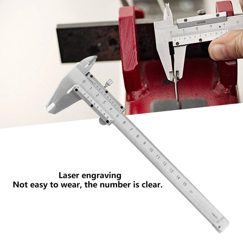 0-150mm High Accuracy Carbon Steel Metal Vernier Caliper Micrometer Gauge Measuring Tool