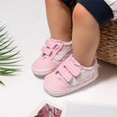 Zapatos Meckior para bebé niño y niña, zapatillas de lona con suela de goma antideslizante y diseño de rayas a cuadros, para primeros pasos, zapatos casuales unisex para bebé.