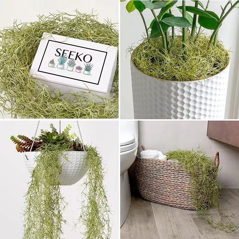 Artificial Plant Vines Wall Hanging Rattan Leaves Branches Outdoor Garden Home Decoration Plastic Fake Silk Leaf Green Plant Ivy