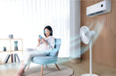 XIAOMI MIJIA Floor Fan,7 Blade,Adjustable wide-angle 90°,Home Fan For Living room,Support Connect MI HOME APP Wired Fan