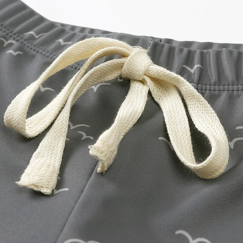 2025 Summer Baby Boys Swimsuit Long Sleeves One Piece Swimwear for Kids Toddler Cartoon UPF50+ Rash Guards Infant Bathing Sui