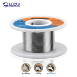 Alambre de soldadura mecánico HX-T100 con núcleo de resina suave, 50 g, 0,3 mm, 0,4 mm, 0,5 mm, 0,6 mm, 0,8 mm, 1 mm y 1,2 mm, para reparación de iPhone y Samsung.