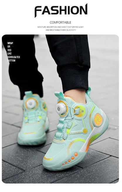 High Designer Basketball Shoes For Men Trend 2024 High Top Sneakers Brand Platform Non-slip Basketball Tennis Men Gym Shoes